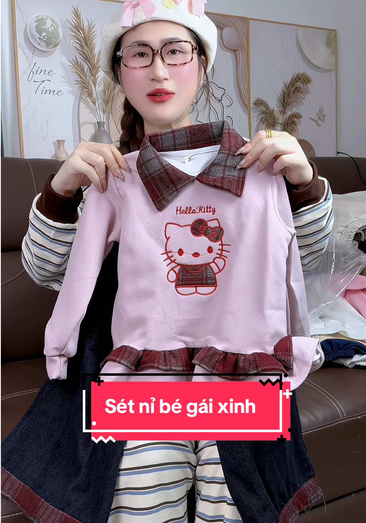 Sét nỉ cho bé gái xinh #quanaothudongchobe #thoitrangthudongchobe #setbegaixinh #quanaobegaixinh #setxinhchobe 