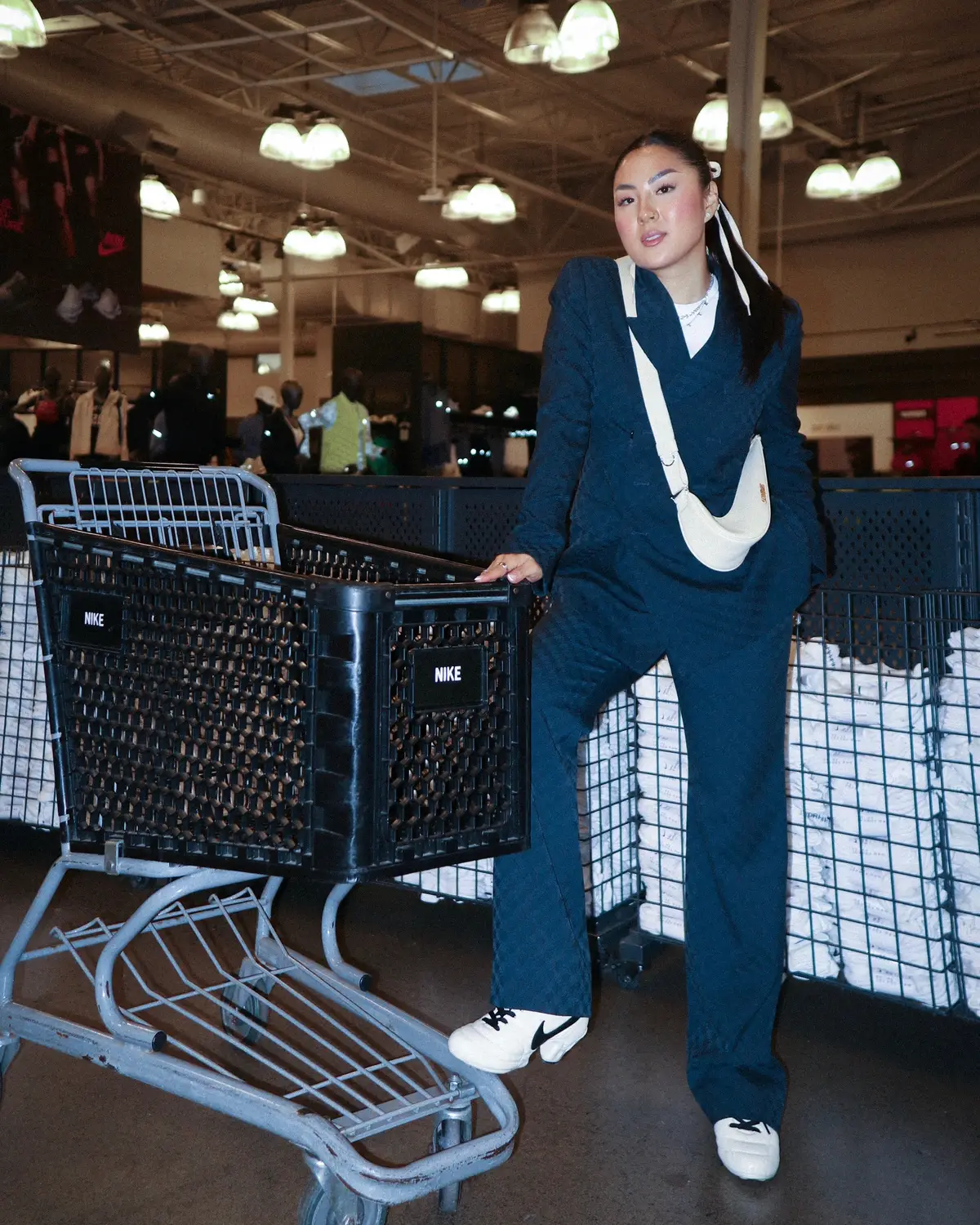 sporty chics final boss #sportychic #sportystyle @Nike @Martine Rose #martinerose #nike #nikesuit 