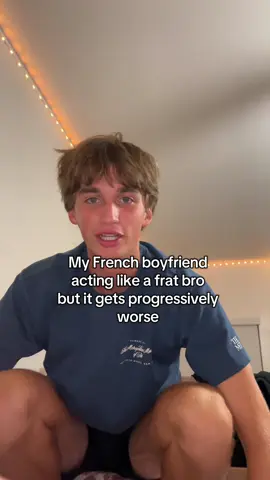 I’m not sure he even knows what a frat is #fakeaccent #fakefrenchperson 