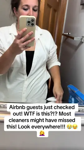This was also the bathroom with vomit everywhere 🥲 #airbnbhost #airbnb #airbnbfinds #airbnbcleaning #fyp 
