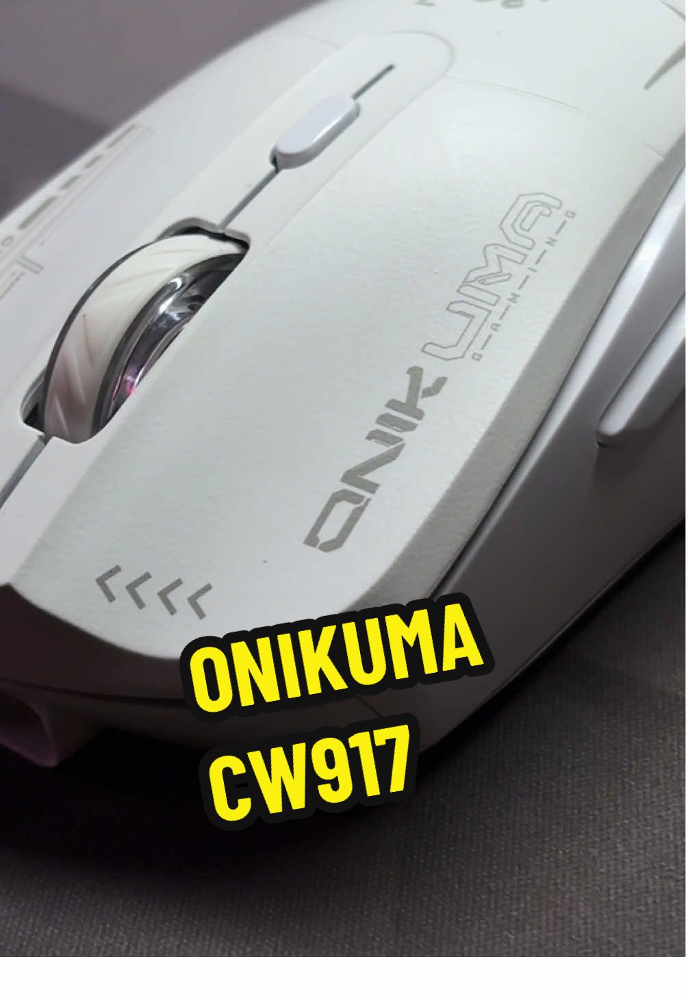 Onikuma CW917 Wireless/Wired Gaming Mouse Game USB Gaming Mouse LED Color Breathing Light Design Gaming Mouse 7-color RGB Cyclic Lighting 4-speed Driver Adjustable #onikuma #onikumamouse #gamingmouse #rgbmouse #fyp 