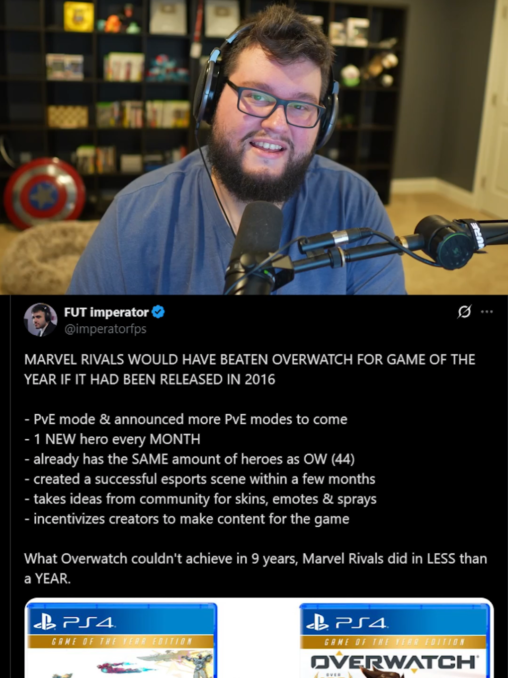 Competition is a good thing, and we're the winners #gaming #marvelrivals #overwatch 