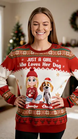 For the girl whose heart belongs to her pups — wear it loud, wear it proud.  #DogMom #CustomSweatshirt #AllOverPrint #recuX7CjtugU43