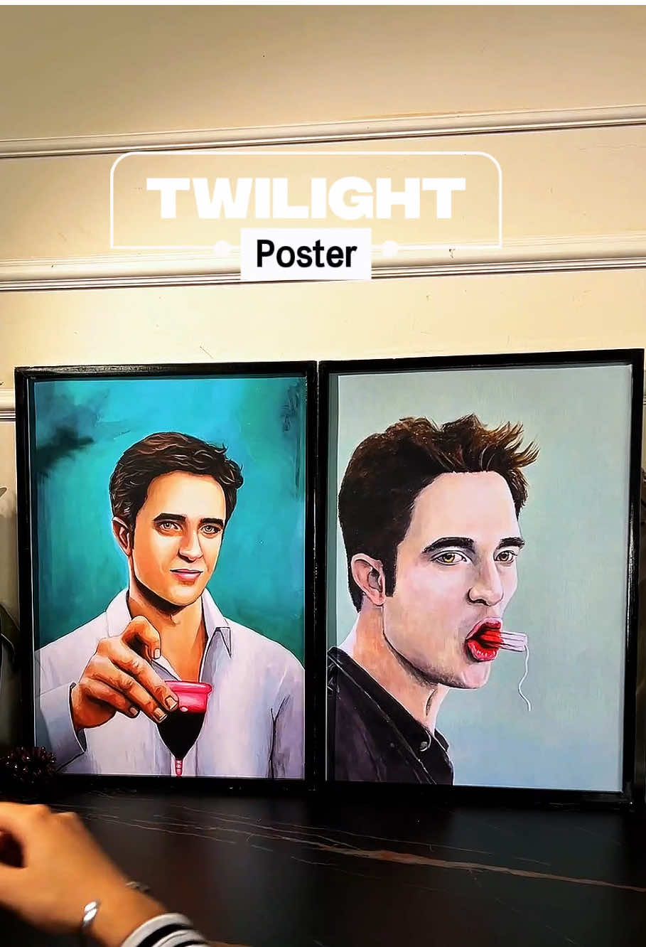 For the girls who survived the Twilight phase 💀🩸 #twillight #twillightmeme #edwardcullen #funnybathroom #wallartprint 