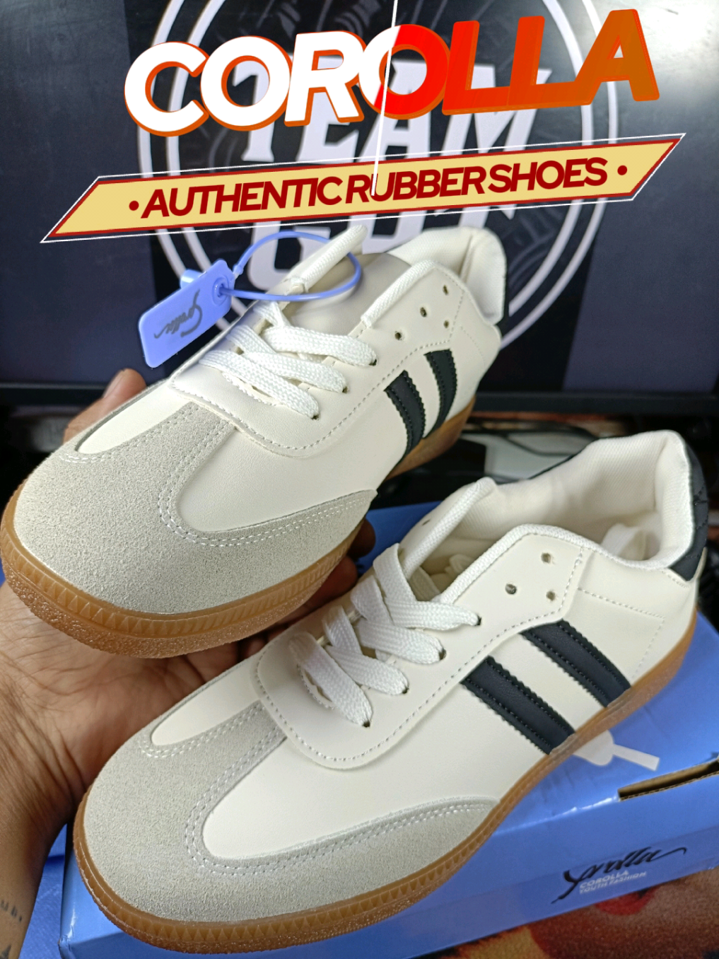 Check out 【35-44 SIZE】COROLLA korean fashion Unisex Non-Slip Rubber Sneakers - Black Shoes Lightweight For School Sapatos #corolla #corollashoes #fyp #foryou #foryoupage 