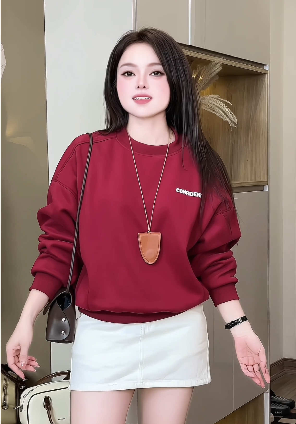 Áo nỉ sweater cổ tròn phom bo gấu cao cấp bảng màu xinh yêu mặc xinh xỉuu #aoni #aosweater #aoninu #aothunnu #aonisweater