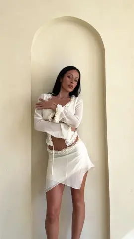 In love with this new set 🤍 MAE TOP & MINI SKIRT @sophia 