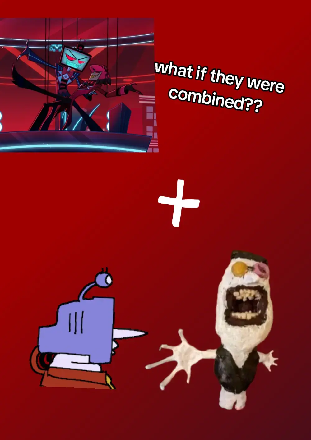 my two fixations rn. - - maybe Mettaton would replace val next to Tenna🤔 - #spamtenna #alastorhazbinhotel #voxhazbinhotel #deltarune #hazbinhotel 