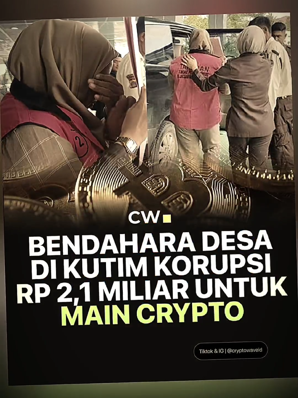 Kasus korupsi kembali mengguncang daerah. Seorang bendahara desa berinisial J di Desa Bumi Etam, Kecamatan Kaubun, Kabupaten Kutai Timur (Kutim), Kalimantan Timur, resmi ditetapkan sebagai tersangka setelah diduga menyelewengkan dana desa senilai Rp2,1 miliar. Yang membuat kasus ini semakin memprihatinkan, J disebut menggunakan dana tersebut untuk bermain aset kripto. #cryptowave 