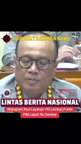 Wakapolri Akui Layanan 110 Lambat,Publik Pilih Lapor Ke Damkar  Pengakuan Mengejutkan dari Wakapolri Komjen Dedi Prasetyo blak-blakan mengakui bahwa respons layanan darurat Polri, termasuk SPKT dan panggilan 110, masih kalah cepat dibandingkan Pemadam Kebakaran. Bahkan, banyak warga disebut lebih memilih melapor ke Damkar untuk situasi darurat.  Hal ini yang menjadi bagian dari evaluasi ke depan. Dia memaparkan bahwa standar dari respons cepat yang ditetapkan PBB itu di bawah 10 menit. Sementara, Polri masih mencatatkan waktu di atas 10 menit.  “Saat ini masyarakat lebih mudah melaporkan segala sesuatu ke Damkar, karena Damkar quick response-nya cepat,” kata Dedi.  Dedi menambahkan, Polri akan terus memperbaiki kecepatan layanan publik agar tingkat kepercayaan masyarakat membaik, terutama pada fungsi-fungsi yang bersentuhan langsung dengan warga.  Selain persoalan layanan publik, Dedi menyoroti aduan masyarakat terkait gaya hidup hedon dan arogansi aparat. Ia menegaskan Polri telah menyusun pedoman perilaku yang wajib dipatuhi seluruh anggota.  “Kita sudah membuat buku do and don’t yang menjadi pedoman bagi anggota Polri. Kemudian peningkatan pengawasan internal, ini yang dikeluhkan masyarakat. Kenapa terjadi arogansi? Kenapa terjadi perilaku-perilaku menyimpang abuse of power? Pengawasan kita kurang kuat,” jelas Dedi.  Ia menyebut, wajah kepolisian saat ini sangat dipengaruhi oleh pelayanan publik.  “Apabila pelayanan publik kami baik karena 62 peren permasalahan kami ada di tingkat Polsek, Polres, dan Polda, kalau ini bisa kita selesaikan maka 62 persen permasalahan polisi bisa kita kami selesaikan,” pungkasnya.  Pernyataan ini memicu perhatian publik dan menjadi sorotan dalam Raker bersama Komisi III DPR RI. Polri pun berjanji melakukan pembenahan total agar layanan darurat bisa lebih cepat, humanis, dan sesuai standar internasional. #medialidikbhayangkaranews  #tiktoknewsLBNviral88  #mabespolri #vidioviral  #beritaviral  #beritaterkini  #infoberita  #semuaorang  #pengikut 