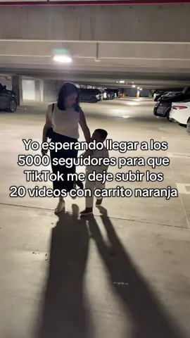 Yo esperando llegar a los 5000 seguidores para que TikTok me deje subir los 20 videos con carrito naranja 