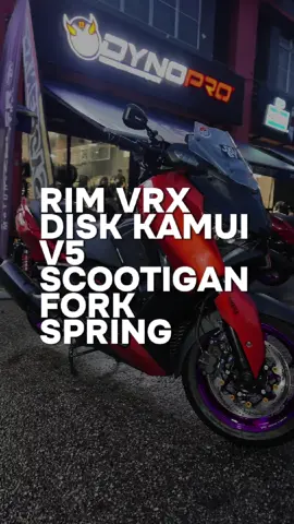 RIM VRX XMAX ✅  DISC KAMUI V5 ✅  SCOOTIGAN FORK SPRING ✅ #sayanzing #sayanzingmotorsport #johorbahru #fyp #xmax 