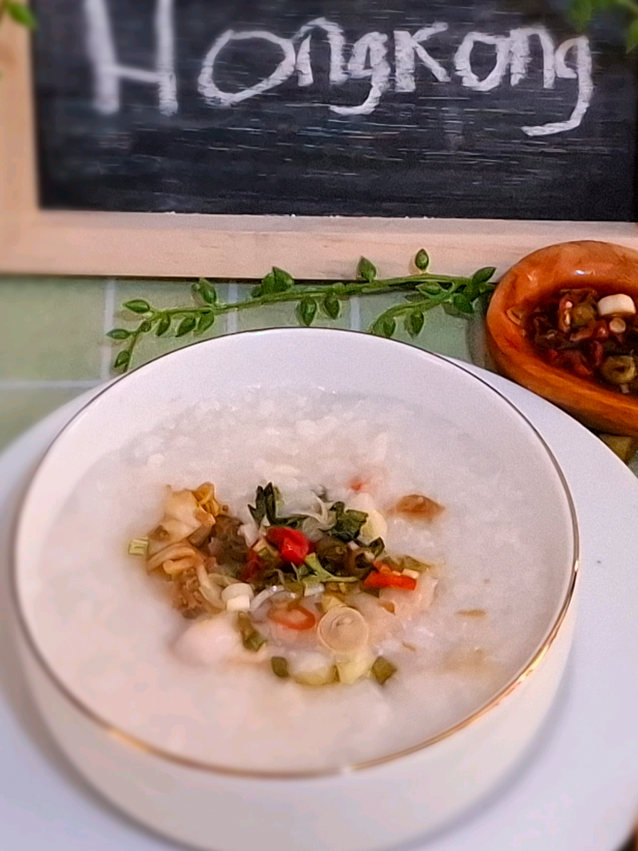 Bubur Ala Chinese Chicken Congee / Cuk #minyakwijenhalal #minyakwijenenak #minyakwijenmurni #rekomendasiminyakwijen #food 