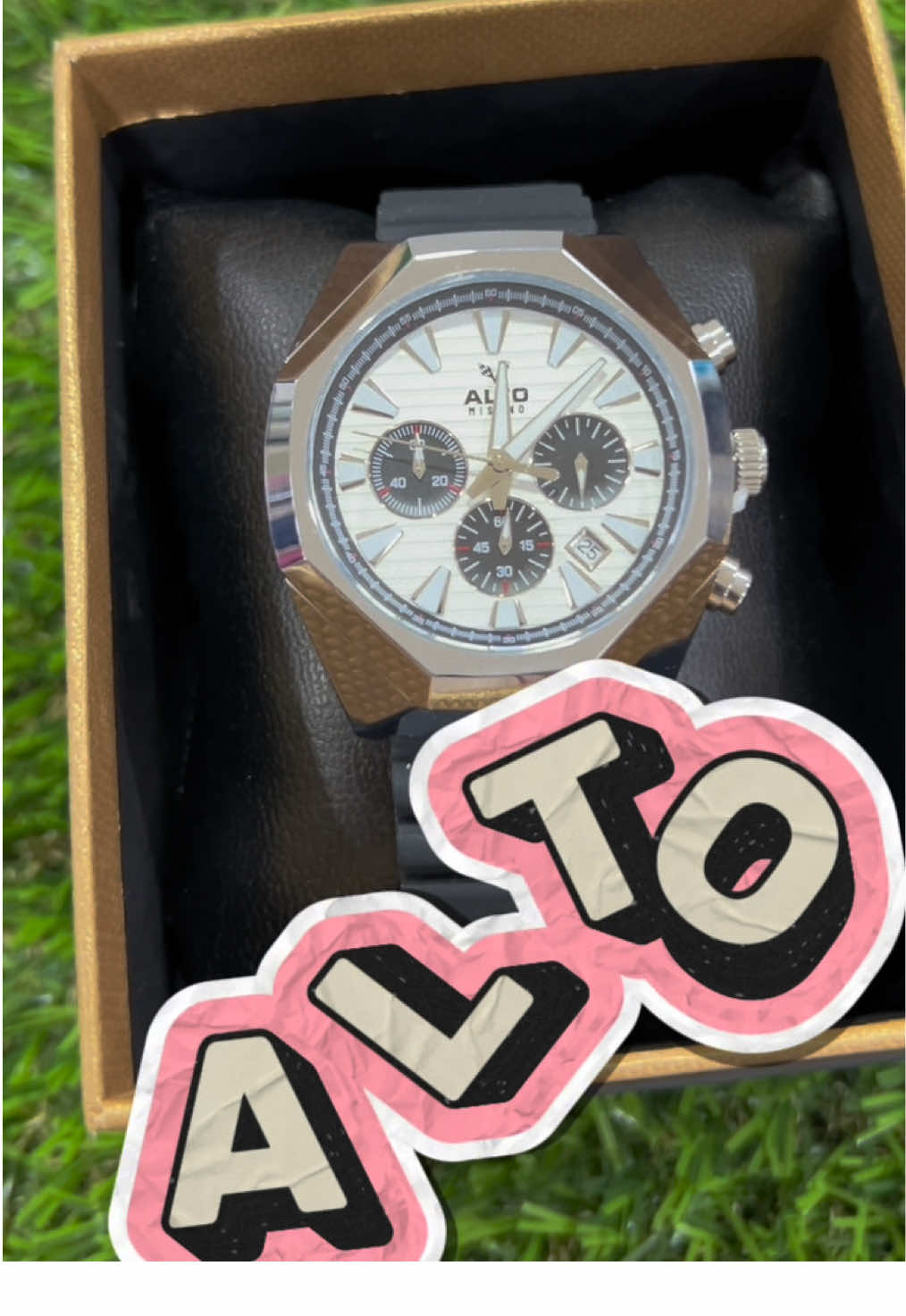 Alto ALT-EG05-SL-WE Multifunctional Analog White Dial Silicone Strap Men Watch ✨⌚ #AltoWatch  #MensWatch  #AnalogWatch  #CapCut 