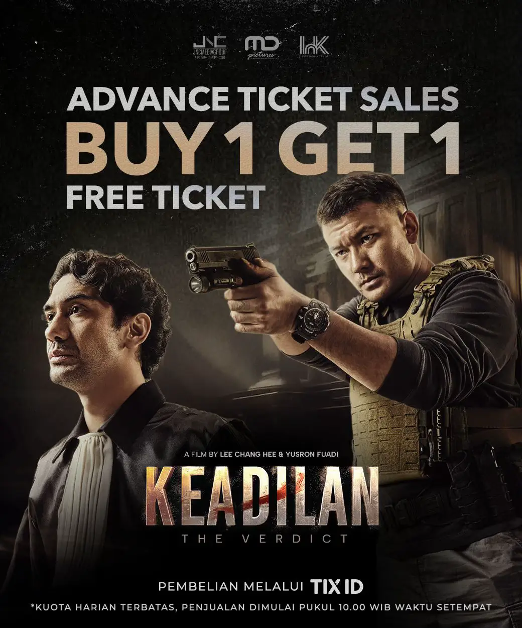 BUY 1 GET 1 FREE MASIH ADA‼️ Tiket masih bisa dibeli untuk penayangan tanggal 20 November 2025! AMANKAN TIKETMU SEKARANG! KEADILAN (The Verdict) TAYANG 20 NOVEMBER DI BIOSKOP!  #TheVerdict  #Keadilan #FilmKeadilan #MencariKeadilan #MDPictures