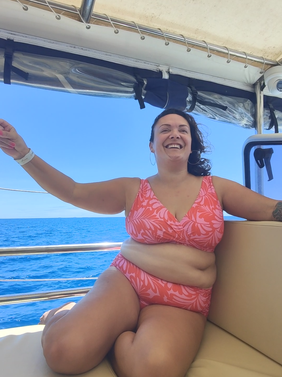 life got so much better when i started to love my body.  wabi sabi #belly #bikini