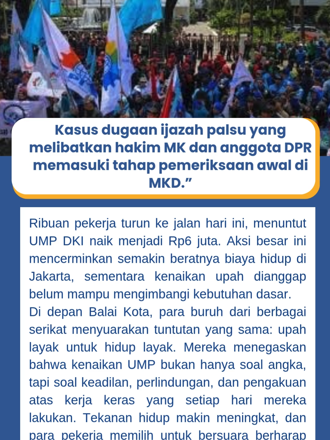 MKD mulai memproses laporan dugaan ijazah palsu yang melibatkan hakim MK dan anggota DPR. Pemeriksaan awal sedang berlangsung, publik menunggu kejelasan hasilnya. #mkd #dpr #ijazahpalsu #jokowi #beritaviral #foryou #suaramerdekanetwork