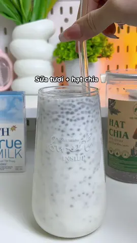 Sữa tươi hạt chia #hatchia #hatchiauc #healthyfood #review #xuhuong 