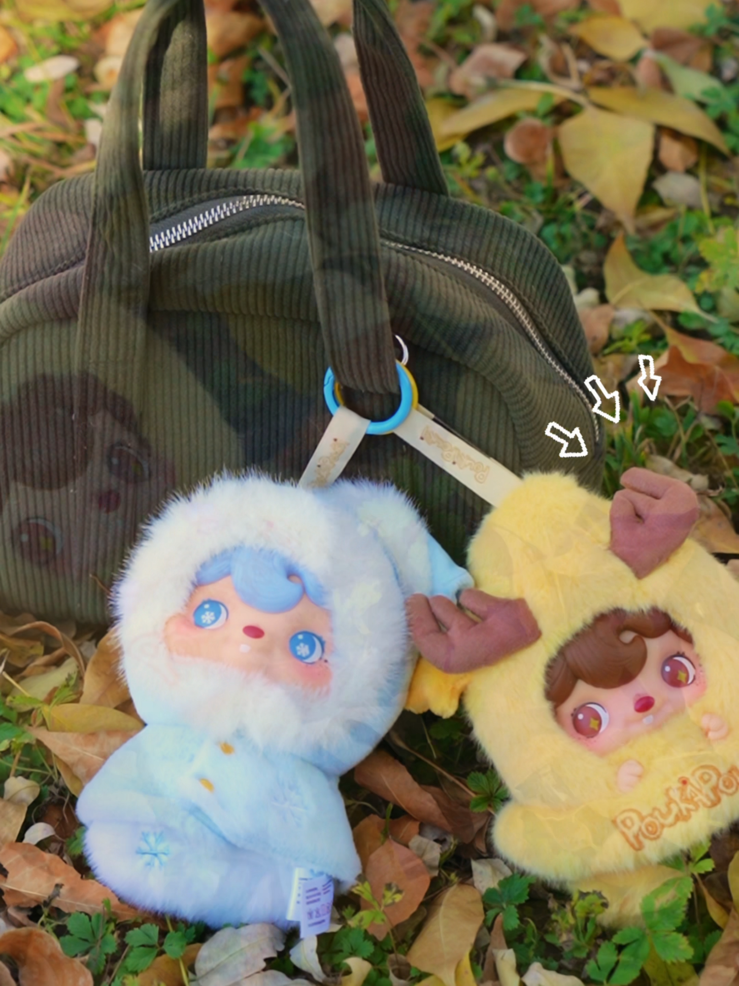 POUKA + bags = endless vibe! So versatile – flex your styles ASAP💥 #52toys#pouka#keychain#TikTokshopblackfriday#Christmas