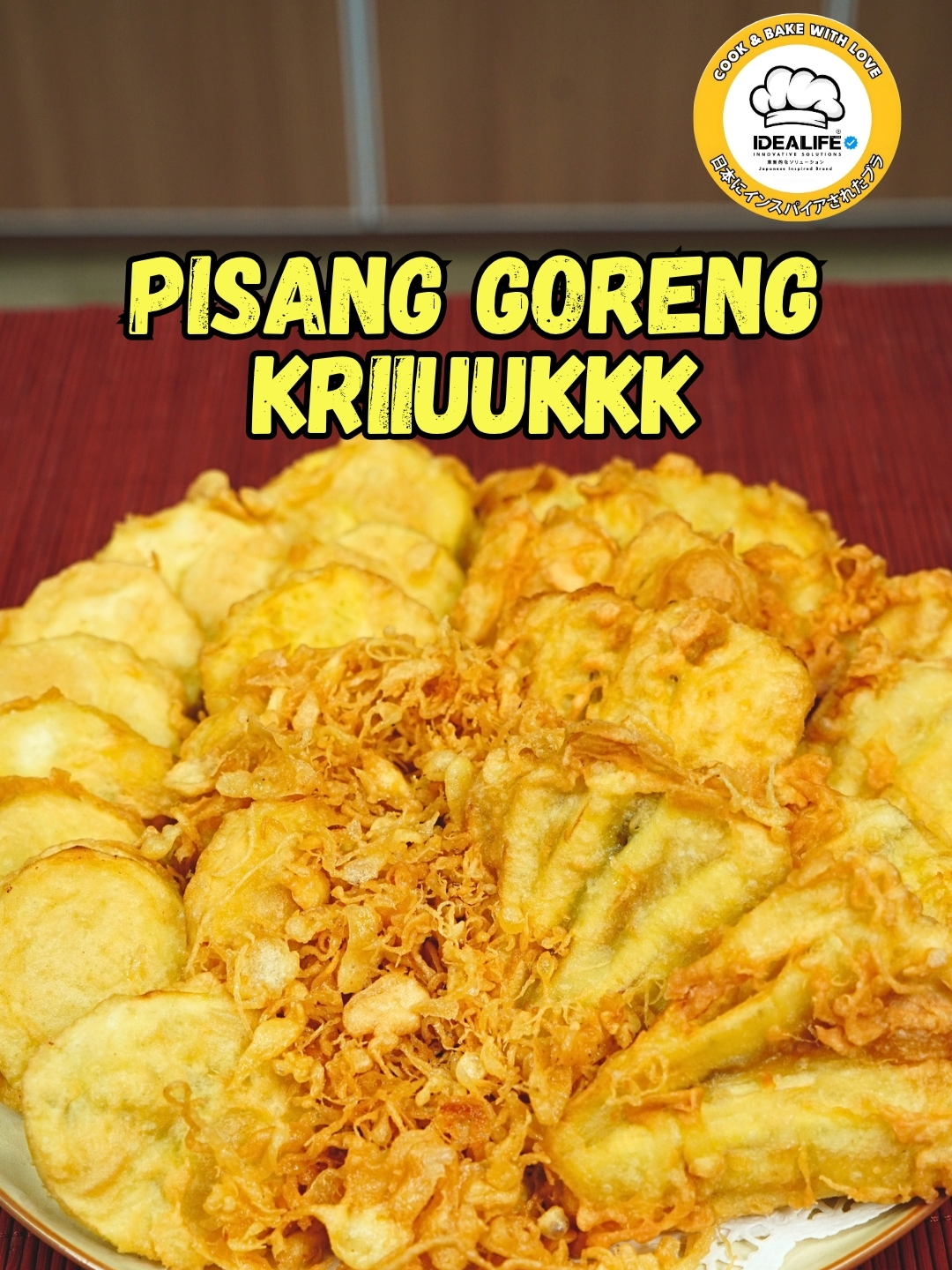Pisang goreng kriuk pakai biang gula?!! All Cookware by @idealifeonline_ Temukan Ide Resep Harian by Celebrity Chef @idealifeonline.resep Bahan : 1 Sisir Pisang 300 gr Ubi (Optional) 300 gr Terigu Protein Rendah 50 gr Tepung Beras 25 gr Tepung Maizena 25 gr Margarin 1 btr Telur 25 ge Gula Pasir 5 gr Garam 1/3 sachet Vanili Bubuk 300 ml Air Es #reseptiktok #kulinertiktok #pisanggoreng #IDEALIFE #IDEALIFEONLINE