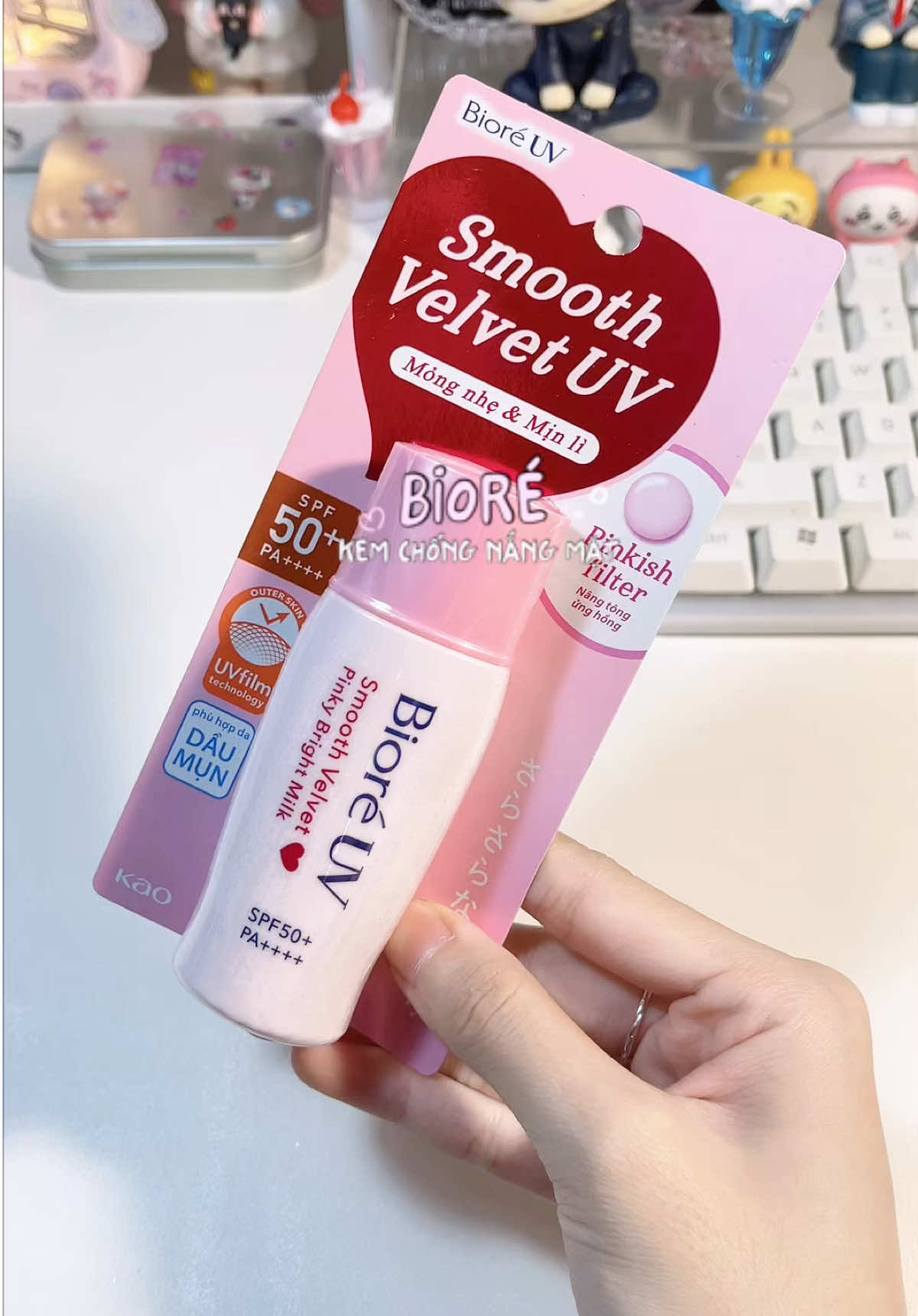 Mê ẻm 🫧✨🌤️🧏🏻‍♀️ #fypシ゚ #skincare #bioreuvsmoothvelvet #kemchongnang #reviewlamdep