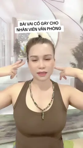 BÀI TẬP VAI CỔ GÁY CHO NHÂN VIÊN VĂN PHÒNG 💐💐💐💐💐🌹🌹🌹🌹🍓🍓🍓🍓🍓🍑🍑🍑🍑🍑🌲🌲#vaigay #xuhuong #chamsocsuckhoechudong #chamsocsuckhoechudong 