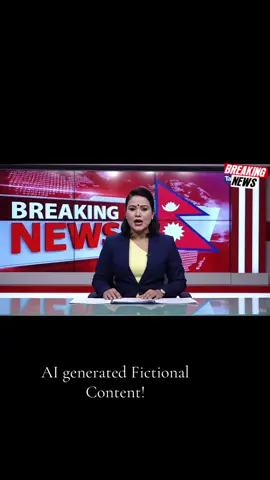Diaclaimer: AI generated fictional news model content for fun! #nepalinews #funny #tiktoknepal🇳🇵 #fyp #nepali 