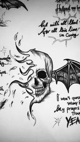 Gunslinger by Avenged sevenfold #a7x #avengedsevenfold #lyrics #art #drawing 
