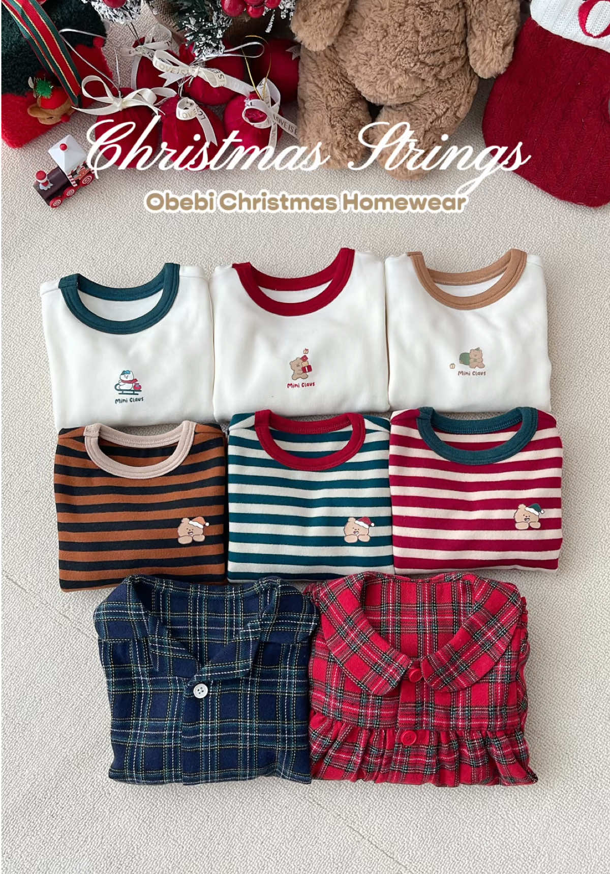 Ấm áp, xinh yêu cho mùa lễ hội với những bộ giữ nhiệt và pijama cho bé 🎄🎄 #viral #obebi #christmas 