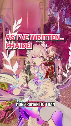 Cyrene likes to add her own silly stories into As I’ve Written… keep spreading the Phaidei agenda queen  - #hsr #amphoreus #hoyoverse #cyrene #phaidei 