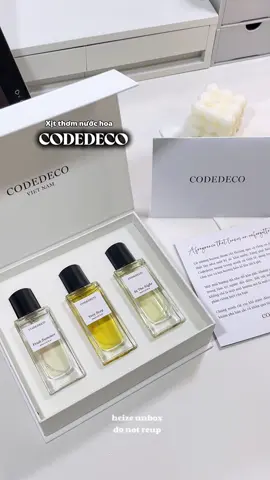 Box xịt thơm nước hoa ver 2 nhà CODEDECO đẹp hết nấc ✨ #codedeco #nuochoa #xitthomquanao #fyp #heyyheize 