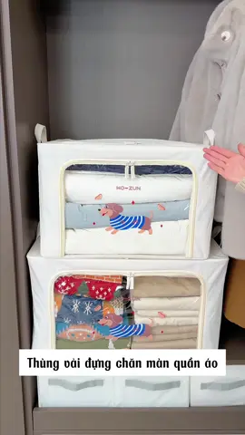 Thùng vải đựng chăn màn quần áo ##hopvaidungquanao##hopdungquanao##hopvaidungdo##hopdungchanman##giadungtienich