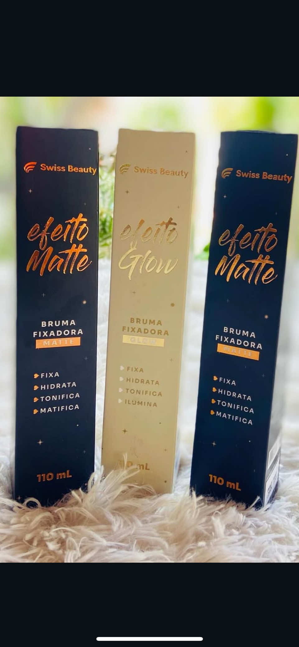 Make intacta por horas! Bruma Swiss Beauty: acabamento Matte ou Glow, você escolhe o efeito ✨ “Comenta: EU QUERO”. #beauty #makeup #make #achadinhos #beleza 