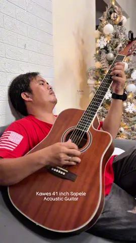 Kawes 41 inch Sapele Acoustic Guitar — perfect pang regalo ngayong pasko! 🎸 #kawes #guitar #acousticguitar #musicalinstruments #guitars 