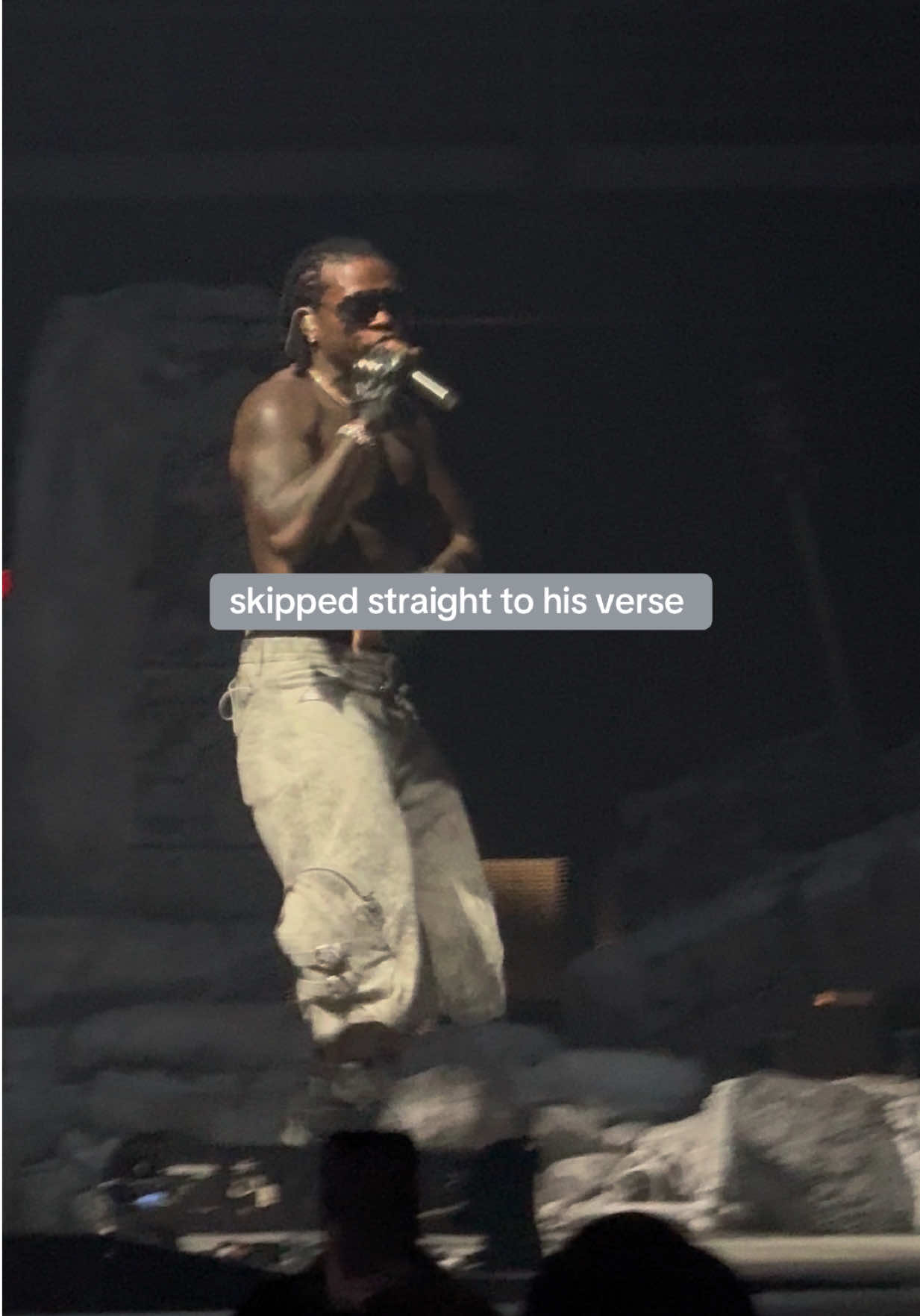 Gunna went straight to his part but atleast he played the chorus. #wunworldtour #gunna 