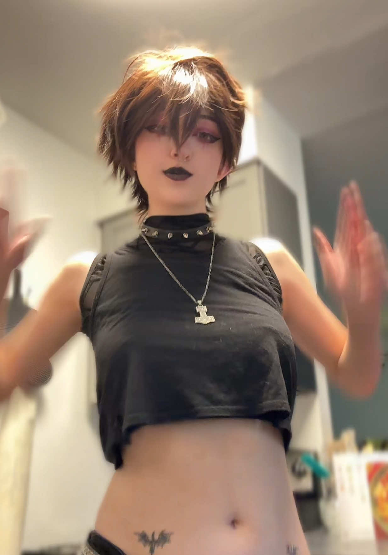 more of my cosplay of the goth Invisigal i saw 🙂‍↕️ #dispatch #invisigal #invisigalcosplay 