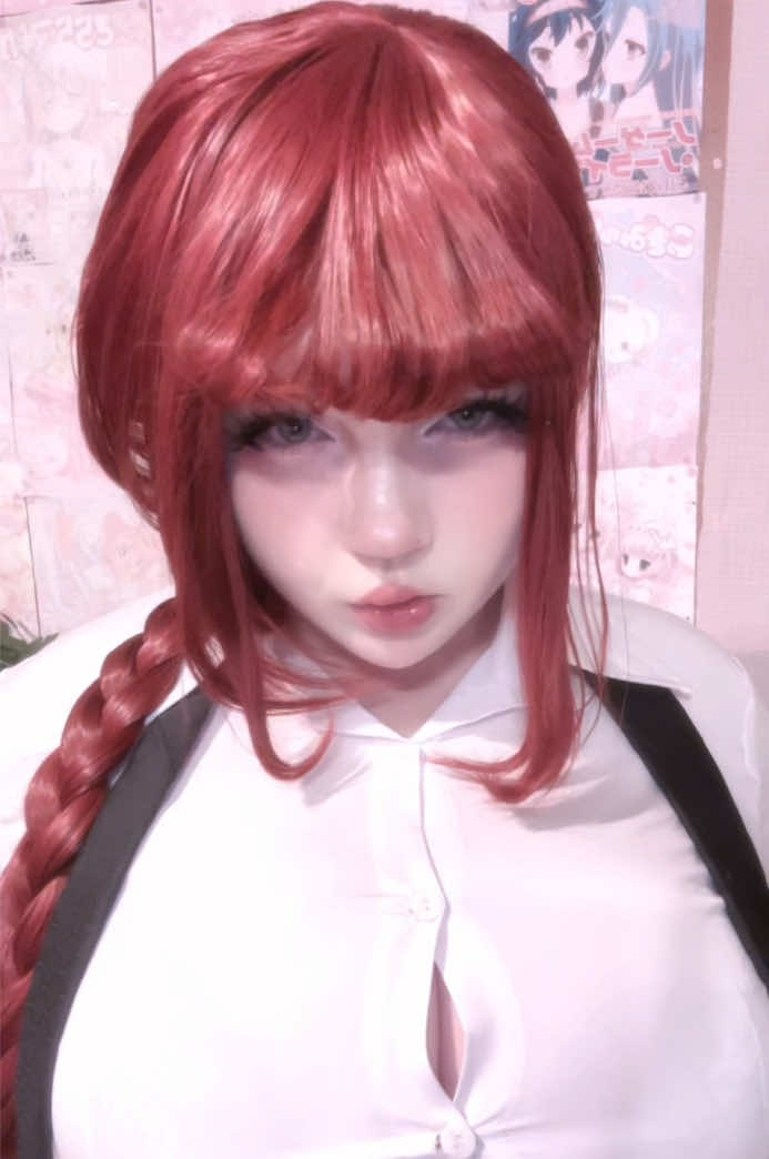 no i don’t know how to tie a tie #makima #cosplay #chainsawman #makimacosplay #fyp