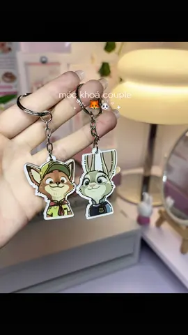 móc khoá đôi nè 🦊🐰, mua zề đeo đánh dấu chủ quyền nè mấy ní 🧏🏻‍♀️  #mockhoa #keychain #mockhoacouple #quatangnguoiyeu #xuhuong 