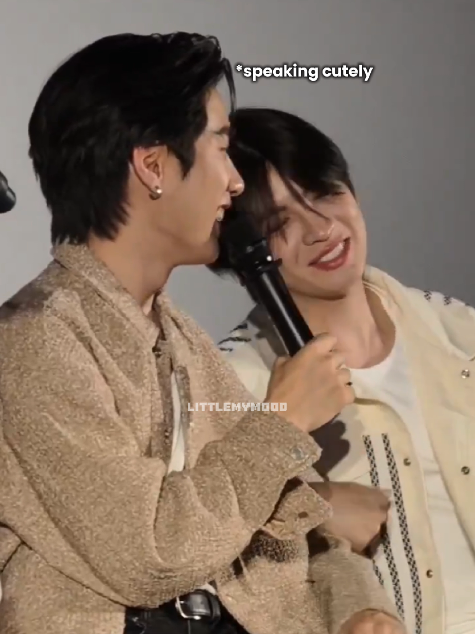 He gets shy whenever Paew exposes how clingy he is! and he always dodges it like 