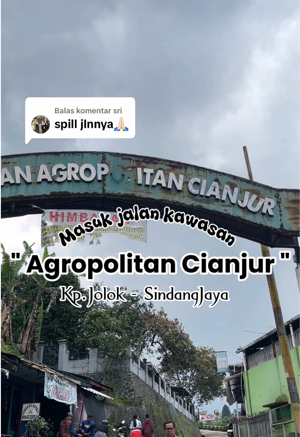 Membalas @sri oke mari kita spill jalan negeri sayur cipanas 😍 