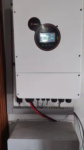 12kw hybrid set up done with 330ah battery #solarsystem #solar #service 