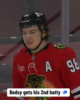 The kid stays hot for Chicago 🔥 #NHL #connorbedard #hattrick #chicagoblackhawks 