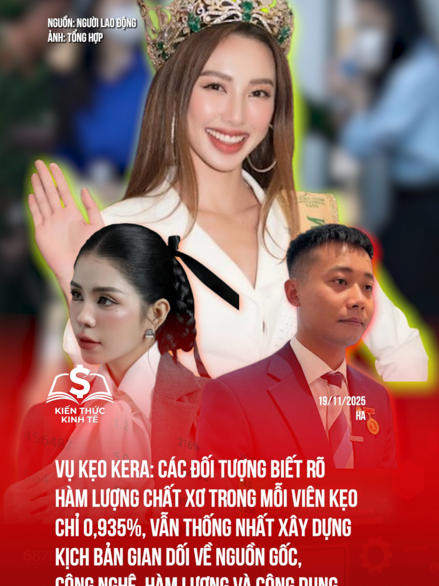 Vụ kẹo Kera: các đối tượng biết rõ hàm lượng chất xơ trong mỗi viên kẹo chỉ 0,935% nhưng vẫn thống nhất xây dựng kịch bản, quay video giới thiệu gian dối về sản phẩm #taichinhkinhte #tiktoknews #keokera #kinhte #thuytien #quanglinhvlog #hangdumuc