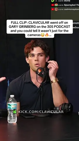 FULL CLIP: CLAVICULAR went off on GARY GRINBERG on the 305 PODCAST and you could tell it wasn’t just for the cameras😳🔥… #clavicular #clav #garygrinberg 