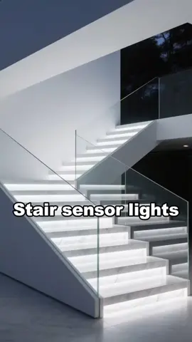 DIY stair sensor lights. #lamp #light #led #smarthome #lightingdecor 