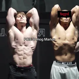 David mogs Marlon 💪💪 #GymTok #davidlaidedit #marlon #looksmax #mog 