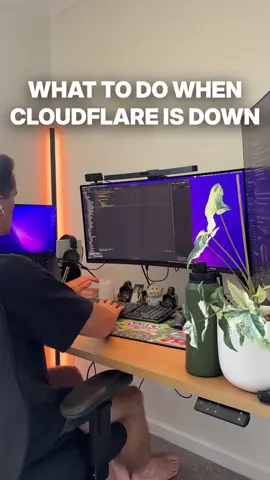 Here is my tip for handling a Cloudflare outage 🫡 #cloudflare #ai #coding #developer #software 