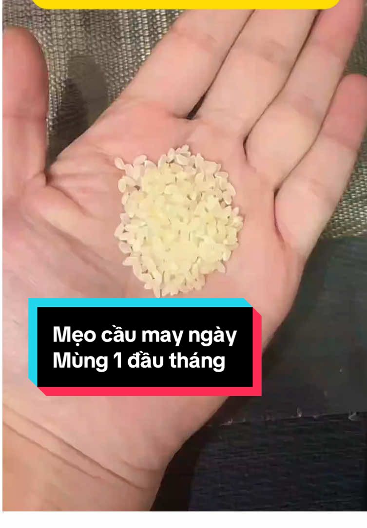 Mẹo cầu may sáng mùng 1 đầu tháng #meophongthuythanhthanh #dongxuhoamai #xuhuong #maymantailoc🍀 