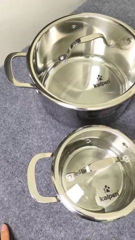 Bộ nồi inox 316 nguyên khối Kalpen. Đun được bếp từ. #dobep #nồi #kalpen#xuhuong#bonoi 