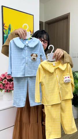 Bộ mặc nhà cho bé xinh quá mẹ ơi😍 #bomacnhabegai #bomacnhachobe #setbobegai #setbegai  #shopmemoon 